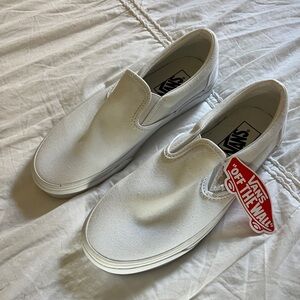Vans Women’s White Slip-On Shoes